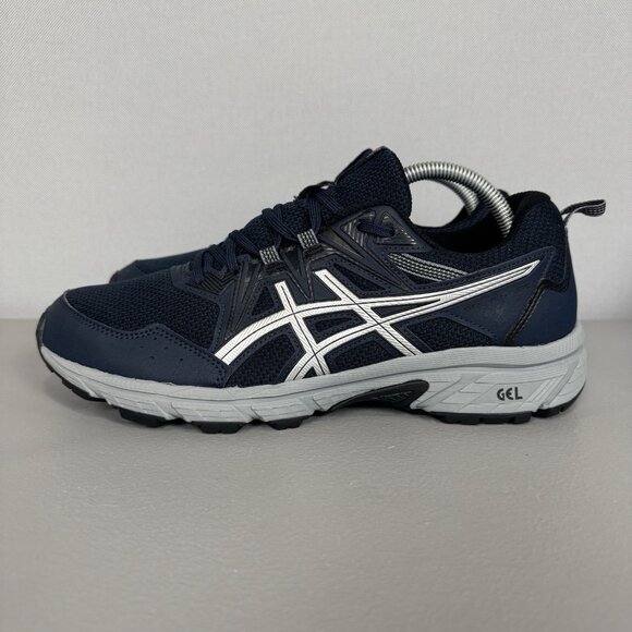 Asics Gel Venture 8 Running Sneaker Shoes Men 9 French Blue/Pure Silver 1011A824 - Picture 3 of 9